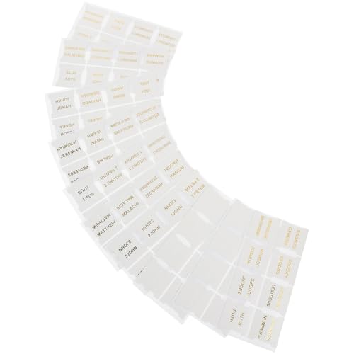 Gogogmee 10 Blätter Leseregister Etiketten Index Bibelbuchregister Bibeletiketten Bibel Journaling Zubehör Studien Namensaufkleber Bibelteiler Kleines Lesezeichen Bibelregister Gogogmee 10 Blätter Leseregister Etiketten Index Bibelbuchregister Bibeletiketten Bibel Journaling Zubehör Studien Namensaufkleber Bibelteiler Kleines Lesezeichen Bibelregister von Gogogmee