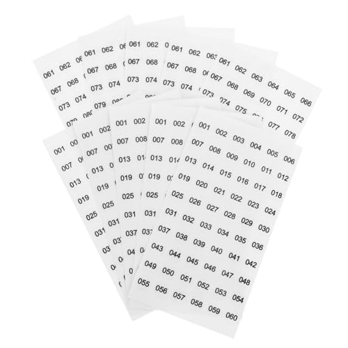 Gogogmee 10 Blatt Nummerierte Aufkleber für Nagellackflaschen Selbstklebende Nummernetiketten zur Perfekten Organisation und Identifikation von Nagellackflaschen Gogogmee 10 Blatt Nummerierte Aufkleber für Nagellackflaschen Selbstklebende Nummernetiketten zur Perfekten Organisation und Identifikation von Nagellackflaschen von Gogogmee