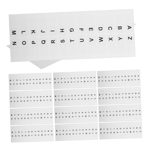 Gogogmee 10 Blatt Weiße Alphabetische Index tabs aus Langlebigem Material Selbstklebende Beschreibbare Etiketten für Effiziente Dokumentenorganisation Schnelle Zuordnung und Einfache Gogogmee 10 Blatt Weiße Alphabetische Index tabs aus Langlebigem Material Selbstklebende Beschreibbare Etiketten für Effiziente Dokumentenorganisation Schnelle Zuordnung und Einfache von Gogogmee