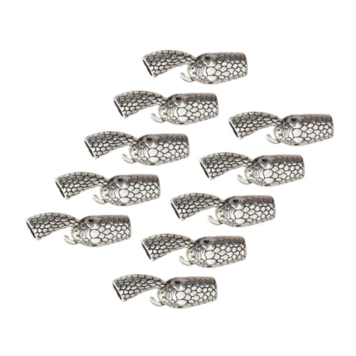 Gogogmee 10 Paare Vintage Schmuck Knebelverschlüsse aus Legierung Schlangenkopf Design Langlebige Armbandverschlüsse für DIY Schmuckherstellung Geeignet für Armbänder und Halsketten von Gogogmee