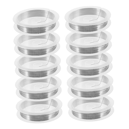Gogogmee 10 Rollen Kupfer Schmuckdraht für Diy Schmuckherstellung Flexibles Bastelmaterial für Perlen und Kreative Projekte Silber Gogogmee 10 Rollen Kupfer Schmuckdraht für Diy Schmuckherstellung Flexibles Bastelmaterial für Perlen und Kreative Projekte Silber von Gogogmee