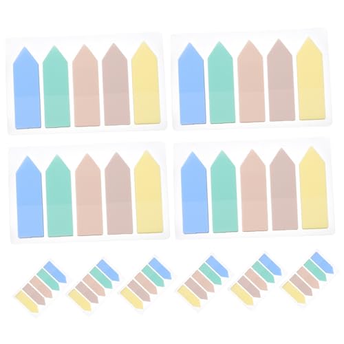 Gogogmee 10 Sätze Fluoreszierende Index tabs Wiederverwendbare Haftende Seitenmarker in Pastellfarben Tragbare Lesestreifen für Büro Schule und Buchnotizen von Gogogmee