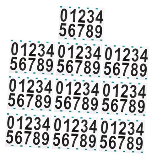 Gogogmee 10 Sets Garagennummernschild Selbstklebende Nummern Für Mülltonnen Reflektierende Nummernaufkleber Reflektierende Etikettennummer Mülltonnennummernaufkleber DIY Gogogmee 10 Sets Garagennummernschild Selbstklebende Nummern Für Mülltonnen Reflektierende Nummernaufkleber Reflektierende Etikettennummer Mülltonnennummernaufkleber DIY von Gogogmee