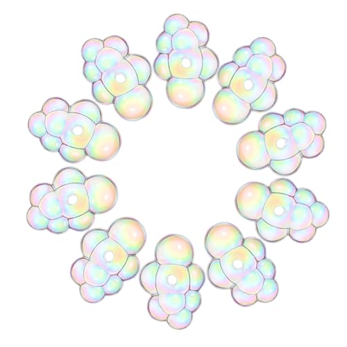 Gogogmee 10 Stk. Teiliges Acryl Perlen Wolkenform Robuste Spacer Beads für Schmuckherstellung Vielseitig Kombinierbar für Armbänder Halsketten Ohrringe Diy Zubehör Gogogmee 10 Stk. Teiliges Acryl Perlen Wolkenform Robuste Spacer Beads für Schmuckherstellung Vielseitig Kombinierbar für Armbänder Halsketten Ohrringe Diy Zubehör von Gogogmee