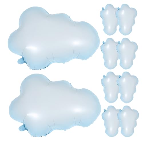 Gogogmee 10 Stück Aluminium Folien Cloud Ballons für Geburtstagsfeiern Babypartys und Festtagsdekorationen Sicher und Langlebig Partyaccessoires von Gogogmee