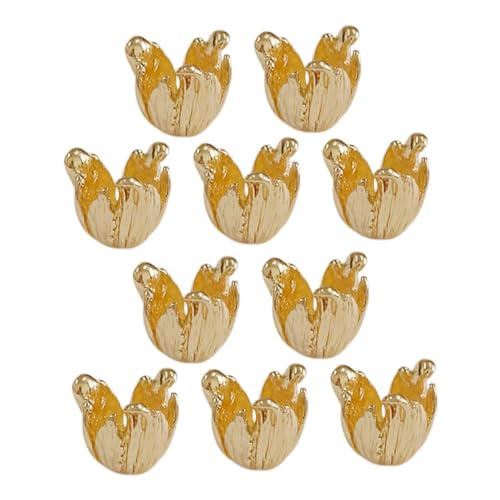 Gogogmee 10 Stück Blumenperlenkappen Langlebiger Legierung Schmuckzubehör für Halsketten Armbänder Ohrringe Vielseitige Diy Charms für Schmuckdesign Gogogmee 10 Stück Blumenperlenkappen Langlebiger Legierung Schmuckzubehör für Halsketten Armbänder Ohrringe Vielseitige Diy Charms für Schmuckdesign von Gogogmee