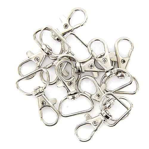Gogogmee 10 Stück Drehbare Karabinerhaken für Schlüsselanhänger 360° Schwenk Karabiner Eisen für Selbstgemacht Handwerk und Taschen Gogogmee 10 Stück Drehbare Karabinerhaken für Schlüsselanhänger 360° Schwenk Karabiner Eisen für Selbstgemacht Handwerk und Taschen von Gogogmee