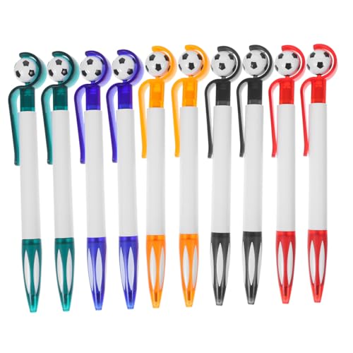 Gogogmee 10 Stück Fußball Kugelschreiber mit Rutschfester Griffzone Langlebiger PP Material Praktische Schreibstifte für Schüler als Partygeschenk und Fußball Deko für Jungen Gogogmee 10 Stück Fußball Kugelschreiber mit Rutschfester Griffzone Langlebiger PP Material Praktische Schreibstifte für Schüler als Partygeschenk und Fußball Deko für Jungen von Gogogmee
