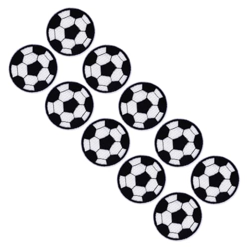 Gogogmee 10 Stück Fußball Stoffaufnäher Wiederverwendbare Aufbügelbare Patches für Kleidung Taschen und Rucksäcke Leichte und Kompakte Dekoration Gogogmee 10 Stück Fußball Stoffaufnäher Wiederverwendbare Aufbügelbare Patches für Kleidung Taschen und Rucksäcke Leichte und Kompakte Dekoration von Gogogmee