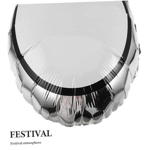 Gogogmee 10 Stück Geständnisballondekoration Luftballons für Geburtstagsfeiern Aluminium leere Luftballons Zubehör für Partyballons geburtstag ballon dekor leere Ballons Aluminiumfolie Weiß von Gogogmee