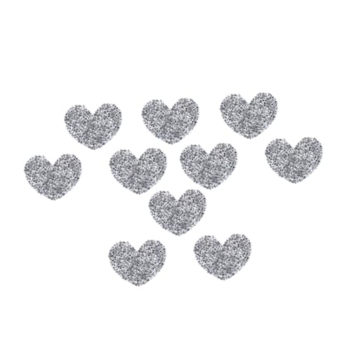 Gogogmee 10 Stück Herzförmige Bügelapplikationen mit Strasssteinen Bestickte Patches für Kleidung Jeans Taschen und DIY Silberfarbene Herzmotive zum Aufnähen und Reparieren Gogogmee 10 Stück Herzförmige Bügelapplikationen mit Strasssteinen Bestickte Patches für Kleidung Jeans Taschen und DIY Silberfarbene Herzmotive zum Aufnähen und Reparieren von Gogogmee