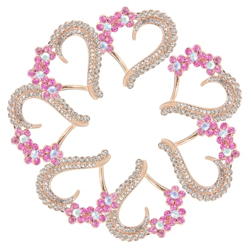 Gogogmee 10 Stück Herzförmige Strass Applikationen DIY Dekorationspatches Legierung für Kleidung Taschen und Schuhe Bunte Handgefertigte Ornamente für Styles von Gogogmee