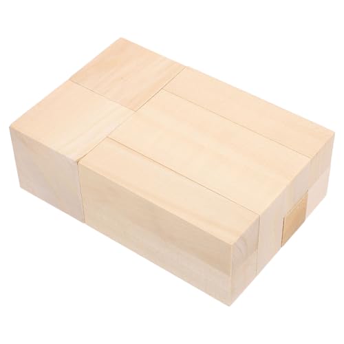 Gogogmee 10 Stück Holzblock Zum Schnitzen Holzschnitzblock Schnitzholzblock Holzblock Unbehandelte Holzblöcke Holzblöcke Zum Basteln Schnitzholz Bassholz Zum Basteln Basswood Khaki von Gogogmee