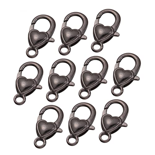 Gogogmee 10 Stück Legierungs Lobster Clips im Herzmuster für Diy Schlüsselanhänger Schmuckherstellung Zubehör Pack Gun Gogogmee 10 Stück Legierungs Lobster Clips im Herzmuster für Diy Schlüsselanhänger Schmuckherstellung Zubehör Pack Gun von Gogogmee