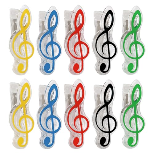 Gogogmee 10 Stück Musiknoten Wäscheklammern Bunte Büroklammern für Notenhefte Memo Halter und Kreative Anwendungen Robuste und Tragbare Clips Schwarz Rot Gelb Blau und Grün Gogogmee 10 Stück Musiknoten Wäscheklammern Bunte Büroklammern für Notenhefte Memo Halter und Kreative Anwendungen Robuste und Tragbare Clips Schwarz Rot Gelb Blau und Grün von Gogogmee