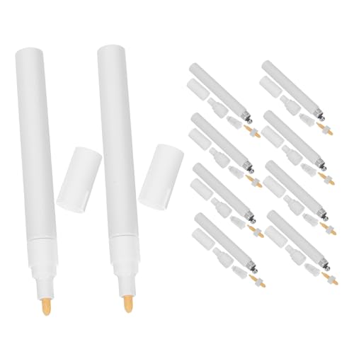 Gogogmee 10 Stück Nachfüllbare Acryl-farbmarker Ersatzröhrchen Leere Rundkopf-marker Nachfüllstifte Kompatibel für Verschiedene Marken Gleichmäßige Farbverteilung für DIY von Gogogmee