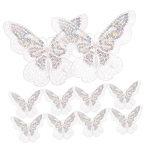 Gogogmee 10 Stück Organza Schmetterlings Patches für DIY Dekoration Stickerei Aufnäher für Kleidung Taschen Hüte und Schuhe für Kreative Bastelprojekte Gogogmee 10 Stück Organza Schmetterlings Patches für DIY Dekoration Stickerei Aufnäher für Kleidung Taschen Hüte und Schuhe für Kreative Bastelprojekte von Gogogmee