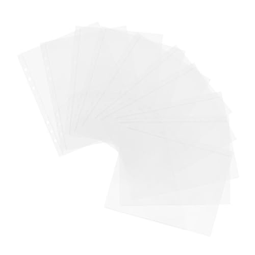 Gogogmee 10 Stück PVC Transparent Aufbewahrungstasche für Notizbuchnachfüllungen und Karten Teiliges Set für Sammler Organizer für Rechnungen und Fotos von Gogogmee