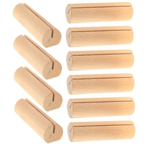 Gogogmee 10 Stück Rustikale Tischkartenhalter aus Holz Platzkarten Clips für Hochzeiten Menüs Fotos Notizen für Feiern Besondere Anlässe von Gogogmee