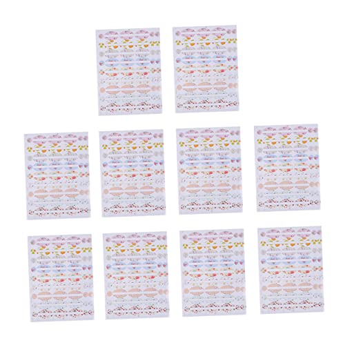Gogogmee 10 Stück Selbstklebende für Ätherische Öle Diy Leere Aufkleber für Kosmetikflaschen zur Dekoration und Beschriftung von Aromaölflaschen von Gogogmee