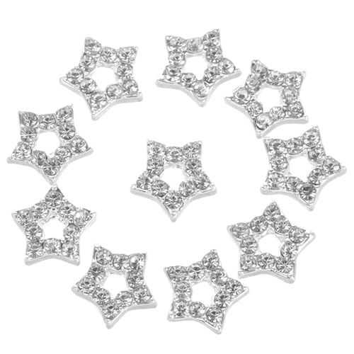 Gogogmee 10 Stück Sternförmige Nail Charms aus Trendige Maniküre Dekorationen für Kreative Nagelkunst Geeignet für Diy und Professionelle Anwendungen von Gogogmee