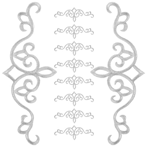Gogogmee 10 Stück Stickerei Aufnäher Bügelflicken für Kleidung Dekorative Applikationen für Hemden Pullover und Kissen Einfache Anwendung und Vielseitige Verwendung von Gogogmee