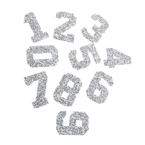 Gogogmee 10 Stück Strass-zahlen-aufnäher: Aufbügeln Von 0–9, Aufkleber Zum Selbermachen, Selbstklebende Zahlen-aufnäher, Applikation Für Kleidung, Taschen, Hüte, Schuhe Gogogmee 10 Stück Strass-zahlen-aufnäher: Aufbügeln Von 0–9, Aufkleber Zum Selbermachen, Selbstklebende Zahlen-aufnäher, Applikation Für Kleidung, Taschen, Hüte, Schuhe von Gogogmee