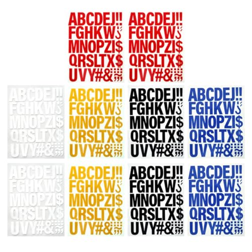 Gogogmee 10 Stück Teiliges A-z aus Robustem Vinyl für Textilien Vielseitig Einsetzbar Kleidung Rucksäcken Hüten Hitzebeständig und Farbenfroh für Diy-kreativprojekte von Gogogmee