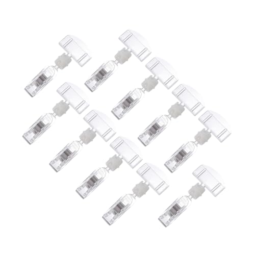 Gogogmee 10 Stück Teiliges Acryl Etikettenhalter Preisschild Clip Langlebig Robust für Werbedisplay Supermarkt Regal Preisschilder Halter Stabil für Produktbeschilderung von Gogogmee