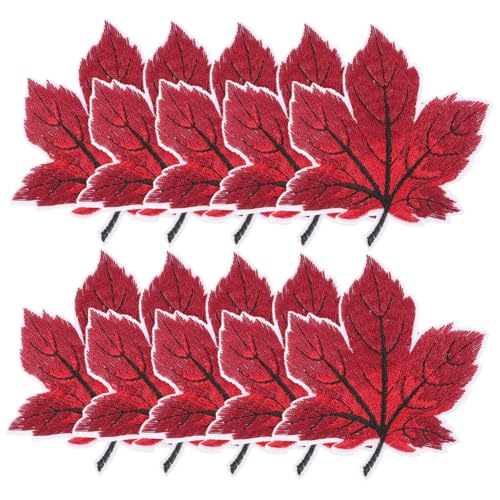 Gogogmee 10 Stück Teiliges Ahornblatt Bügelflicken Bestickte Applikationen zum Aufbügeln für Kleidung Rucksäcke Taschen DIY Verzierung und Reparatur Gogogmee 10 Stück Teiliges Ahornblatt Bügelflicken Bestickte Applikationen zum Aufbügeln für Kleidung Rucksäcke Taschen DIY Verzierung und Reparatur von Gogogmee