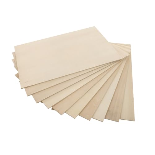 Gogogmee 10 Stück Teiliges Basswood Sperrholzplatten Leichtes Lindenholz für Pyrographie DIY Holzhandwerk Unvollendete Holzscheiben Nachhaltig Vielseitig für Kunst Dekoration Geschenke Gogogmee 10 Stück Teiliges Basswood Sperrholzplatten Leichtes Lindenholz für Pyrographie DIY Holzhandwerk Unvollendete Holzscheiben Nachhaltig Vielseitig für Kunst Dekoration Geschenke von Gogogmee