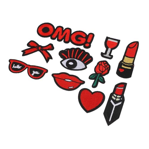 Gogogmee 10 Stück Teiliges Bestickte Aufnäher mit Buntem Cartoon design Vielseitige DIY bügel Nähapplikationen Kreative für Kleidung Taschen Hüte und Reparatur Modische Accessoires von Gogogmee