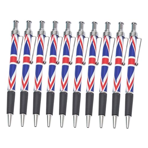 Gogogmee 10 Stück Teiliges British Flag Kugelschreiber mit Glatter Schwarzer Tinte Komfortablem Griff Patriotischem Design Vielseitig für Büro Schule und Zuhause zum Schreiben und Gogogmee 10 Stück Teiliges British Flag Kugelschreiber mit Glatter Schwarzer Tinte Komfortablem Griff Patriotischem Design Vielseitig für Büro Schule und Zuhause zum Schreiben und von Gogogmee