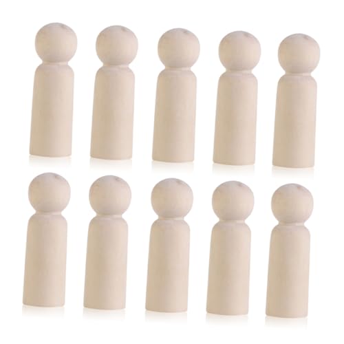 Gogogmee 10 Stück Teiliges DIY Holzfigur zum Bemalen Blanke Holzkegel als Brautpaar Cake Topper Personalisierbare Holzfiguren für Hochzeitstorte und Partydekoration Gogogmee 10 Stück Teiliges DIY Holzfigur zum Bemalen Blanke Holzkegel als Brautpaar Cake Topper Personalisierbare Holzfiguren für Hochzeitstorte und Partydekoration von Gogogmee