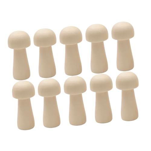 Gogogmee 10 Stück Teiliges DIY Holzpilz Modellset aus Hochwertigem Holz Naturbelassene Pilzköpfe zum Bemalen Holzspielzeug für Malprojekte und Fördert Fantasie und Feinmotorik Gogogmee 10 Stück Teiliges DIY Holzpilz Modellset aus Hochwertigem Holz Naturbelassene Pilzköpfe zum Bemalen Holzspielzeug für Malprojekte und Fördert Fantasie und Feinmotorik von Gogogmee