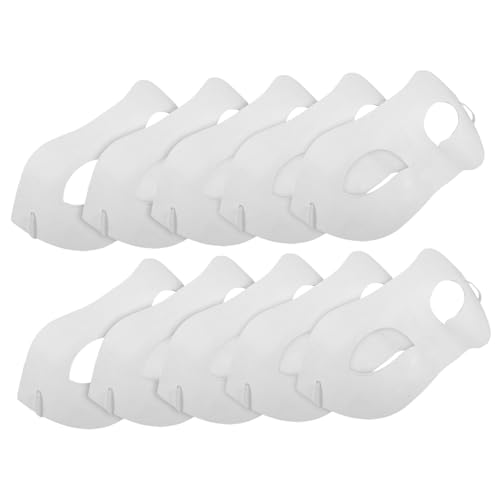 Gogogmee 10 Stück Teiliges DIY Papiermasken Blanko Masken zum Bemalen für Erwachsene Umweltfreundliche Pappmaschee Maske für Karneval Halloween Cosplay Party Dekoration und von Gogogmee