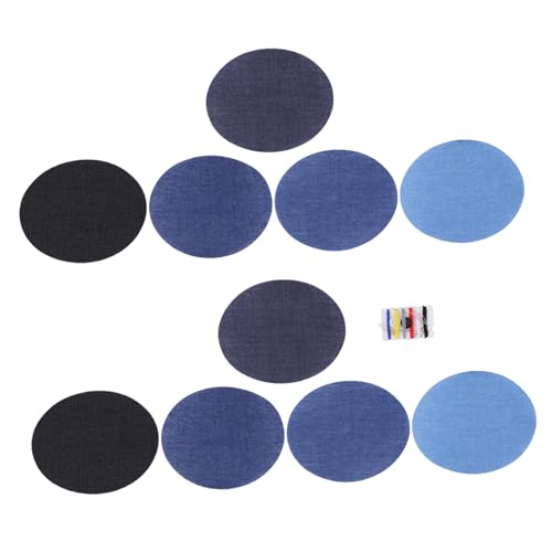 Gogogmee 10 Stück Teiliges Denim Bügelflicken mit Nähset Ovaler Jeansstoff Patch für Kleidung Reparatur Einfach Aufzubügeln Strapazierfähige Jeans Flicken für Jacken Hosen Taschen Hüte Gogogmee 10 Stück Teiliges Denim Bügelflicken mit Nähset Ovaler Jeansstoff Patch für Kleidung Reparatur Einfach Aufzubügeln Strapazierfähige Jeans Flicken für Jacken Hosen Taschen Hüte von Gogogmee