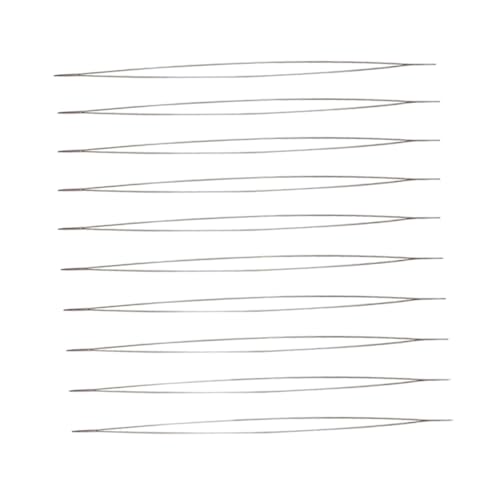 Gogogmee 10 Stück Teiliges Edelstahl Perlennadeln mit Großem Öhr Flexible Robuste Fädelnadeln für DIY Schmuckherstellung Stickerei und Handarbeit Lange Öffnungsnadeln für Perlen und Garn Gogogmee 10 Stück Teiliges Edelstahl Perlennadeln mit Großem Öhr Flexible Robuste Fädelnadeln für DIY Schmuckherstellung Stickerei und Handarbeit Lange Öffnungsnadeln für Perlen und Garn von Gogogmee