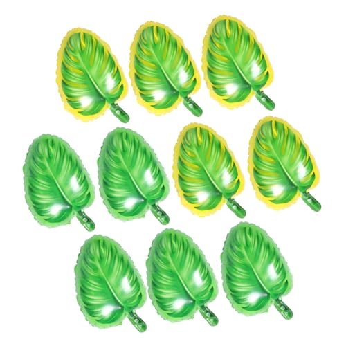 Gogogmee 10 Stück Teiliges Folienballon Blattform Tropische Partydeko in Gelb und Grün Langlebige Einfach Aufzublasende Hawaii Dschungel Luftballons für Geburtstagsdeko und Clubgestaltung Gogogmee 10 Stück Teiliges Folienballon Blattform Tropische Partydeko in Gelb und Grün Langlebige Einfach Aufzublasende Hawaii Dschungel Luftballons für Geburtstagsdeko und Clubgestaltung von Gogogmee