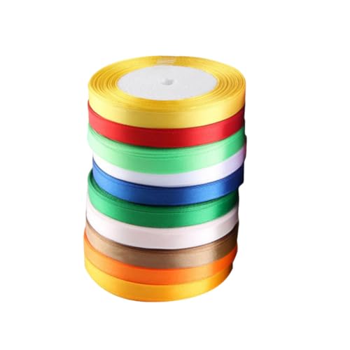 Gogogmee 10 Stück Teiliges Geschenkband Hochwertigem Polyester satin Breit Farblich Gemischte Hochzeitsschleifen für Geschenkverpackung DIY bastelarbeiten und Festliche Zufällige Farbe Gogogmee 10 Stück Teiliges Geschenkband Hochwertigem Polyester satin Breit Farblich Gemischte Hochzeitsschleifen für Geschenkverpackung DIY bastelarbeiten und Festliche Zufällige Farbe von Gogogmee