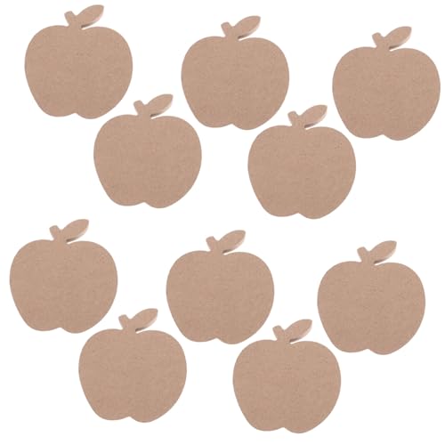 Gogogmee 10 Stück Teiliges Halloween Deko Holz Äpfel DIY Tischdeko Selbststehend Leicht Bemalbar Wiederverwendbar für Kreative Bastelprojekte und Herbstliche Wohnraumgestaltung von Gogogmee