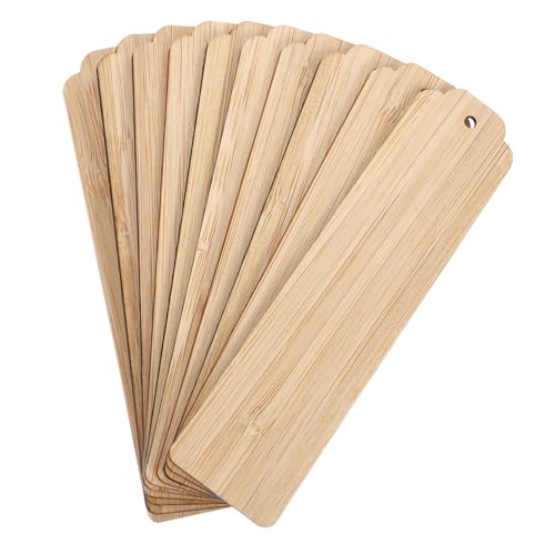 Gogogmee 10 Stück Teiliges Holz Lesezeichen mit Blanko DIY Buchmarker aus Hochwertigem Holz Abgerundete Kanten Vielseitig für Basteln Party Deko Schreiben und Beschriften für Leser und Gogogmee 10 Stück Teiliges Holz Lesezeichen mit Blanko DIY Buchmarker aus Hochwertigem Holz Abgerundete Kanten Vielseitig für Basteln Party Deko Schreiben und Beschriften für Leser und von Gogogmee