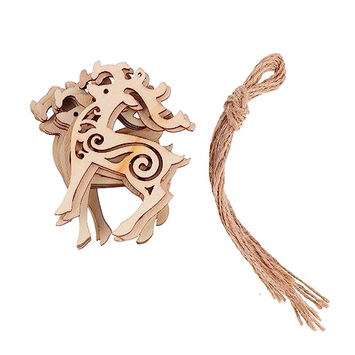 Gogogmee 10 Stück Teiliges Holzanhänger Hirschform Hängende Dekorative Holzscheiben mit Natürlicher Maserung DIY Bastelset für Weihnachtsbaum Hausdekoration Glatte Oberfläche für Gogogmee 10 Stück Teiliges Holzanhänger Hirschform Hängende Dekorative Holzscheiben mit Natürlicher Maserung DIY Bastelset für Weihnachtsbaum Hausdekoration Glatte Oberfläche für von Gogogmee