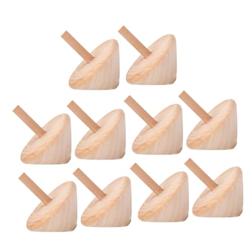 Gogogmee 10 Stück Teiliges Holzkreisel zum Selbstbemalen DIY Gyro Druckentlastender Holz für Hand Auge Koordination und Gogogmee 10 Stück Teiliges Holzkreisel zum Selbstbemalen DIY Gyro Druckentlastender Holz für Hand Auge Koordination und von Gogogmee