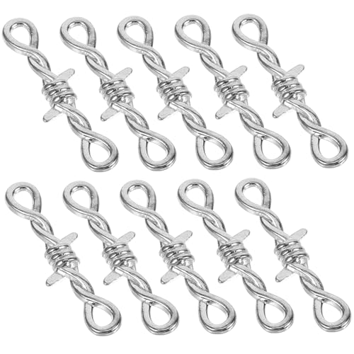 Gogogmee 10 Stück Teiliges Kettenverschluss aus Metall Glatte Oberfläche Langlebiger Schmuckverschluss für DIY Armbänder und Halsketten Vielseitiger Connector Sicher und Hautfreundlich Gogogmee 10 Stück Teiliges Kettenverschluss aus Metall Glatte Oberfläche Langlebiger Schmuckverschluss für DIY Armbänder und Halsketten Vielseitiger Connector Sicher und Hautfreundlich von Gogogmee