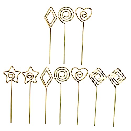 Gogogmee 10 Stück Teiliges Memo Clip Gold Vielseitige Tischkartenhalter für Visitenkarten und Tischnummern Dekorative Business und Fotohalter für Hochzeit Party und Büro Gogogmee 10 Stück Teiliges Memo Clip Gold Vielseitige Tischkartenhalter für Visitenkarten und Tischnummern Dekorative Business und Fotohalter für Hochzeit Party und Büro von Gogogmee