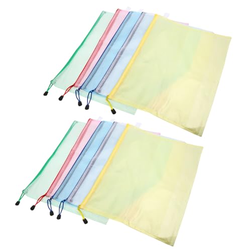Gogogmee 10 Stück Teiliges Mesh Dokumententaschen mit Reißverschluss Transparente Wasserdichte Dateiordner für Büro Schule und Reisen Praktische Aufbewahrungstaschen für Zufällige Farbe Gogogmee 10 Stück Teiliges Mesh Dokumententaschen mit Reißverschluss Transparente Wasserdichte Dateiordner für Büro Schule und Reisen Praktische Aufbewahrungstaschen für Zufällige Farbe von Gogogmee