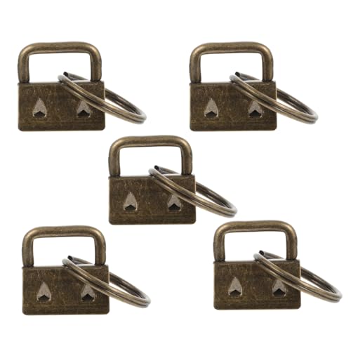 Gogogmee 10 Stück Teiliges Metall Endkappen Verschlüsse für Schmuckkordeln Handtaschenriemen DIY Zubehör Kompakt Leicht für Schlüsselanhänger Armbänder Halsketten Praktische von Gogogmee