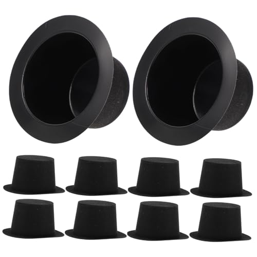 Gogogmee 10 Stück Teiliges Mini Puppenhüte aus Kunststoff Schwarze DIY Weihnachtsmützen für Bastelprojekte Festliche Partydekorationen und Kreative Heimaccessoires Gogogmee 10 Stück Teiliges Mini Puppenhüte aus Kunststoff Schwarze DIY Weihnachtsmützen für Bastelprojekte Festliche Partydekorationen und Kreative Heimaccessoires von Gogogmee