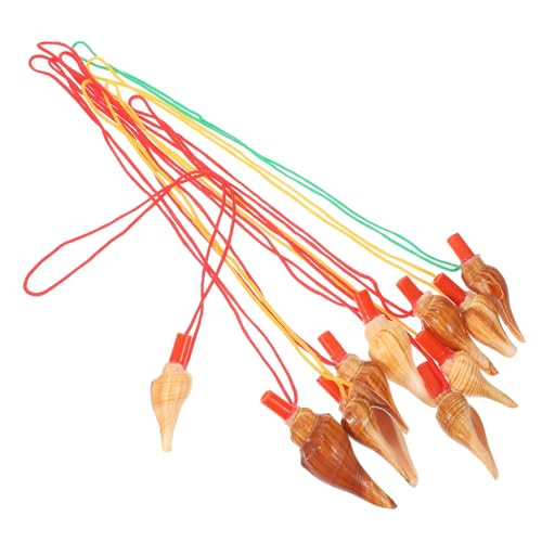 Gogogmee 10 Stück Teiliges Musikinstrument Muschelförmige Trillerpfeifen aus Robustem Material Farbbeständig für Kindergeburtstage und Festlichkeiten mit Dekorativem Zufällige Farbe von Gogogmee
